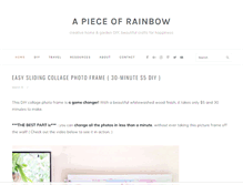 Tablet Screenshot of apieceofrainbow.com